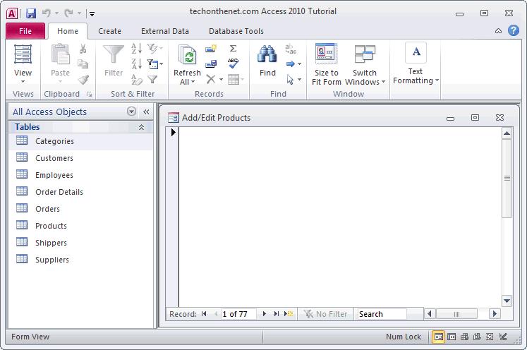 Thuộc tính Caption | Tạo Form trong Access